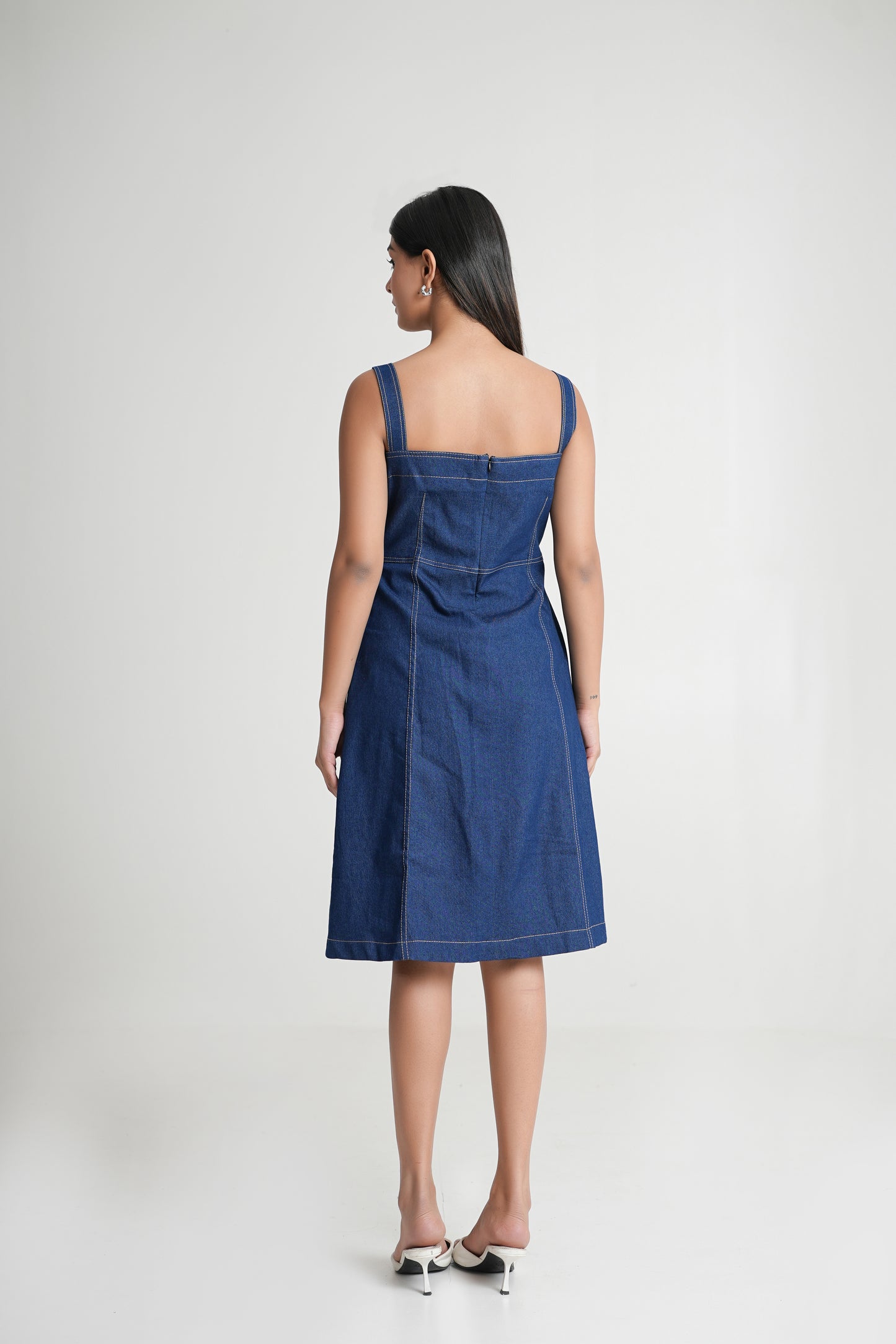 Classic Denim A-Line Dress