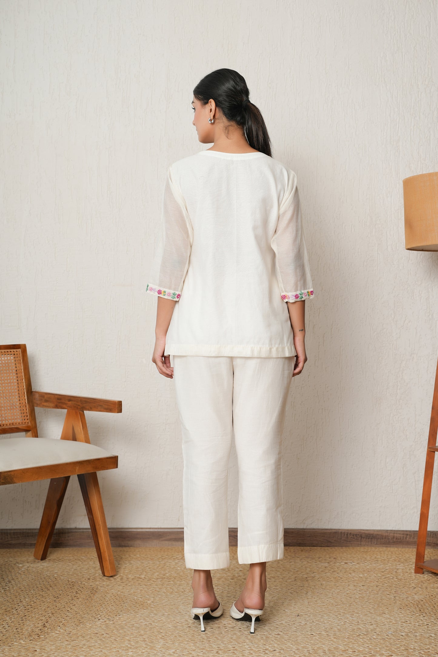 Smocked Ivory Co-Ord Set