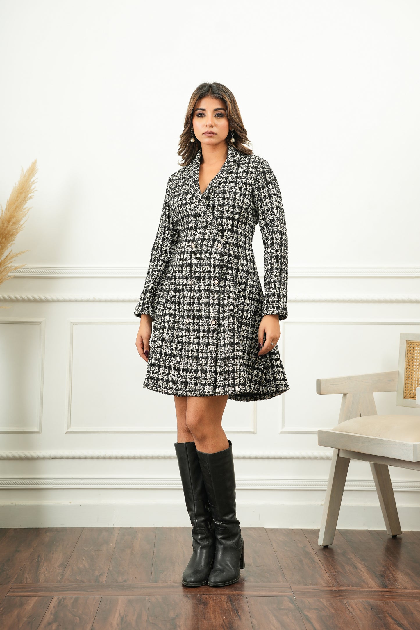 Timeless Tweed Blazer Dress