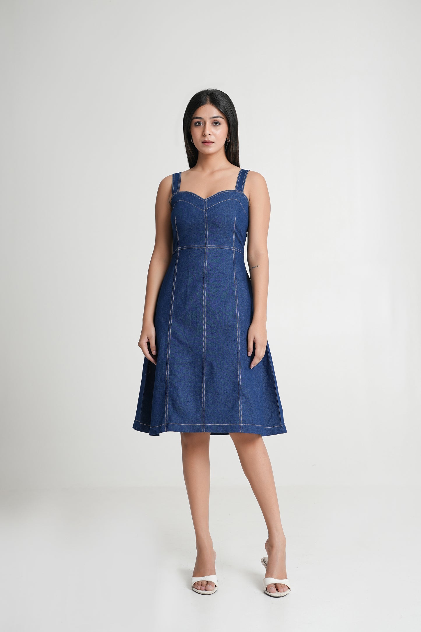 Classic Denim A-Line Dress