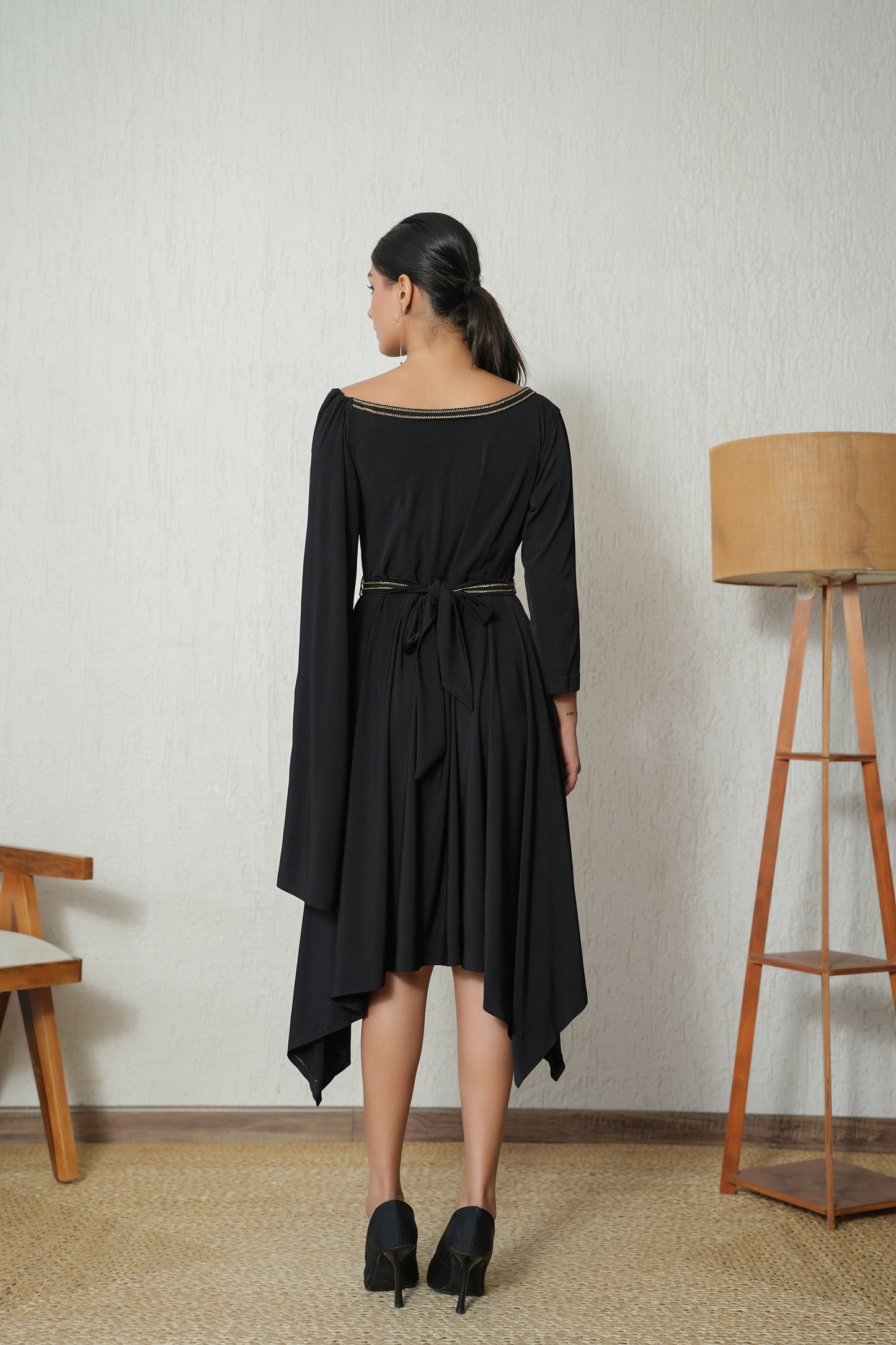 Asymmetric Black Dress