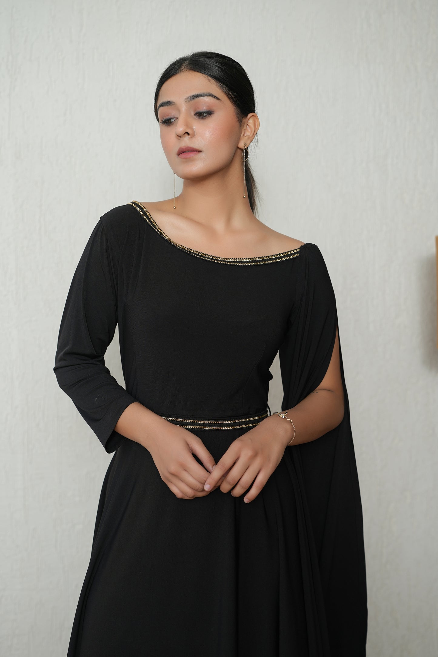 Asymmetric Black Dress