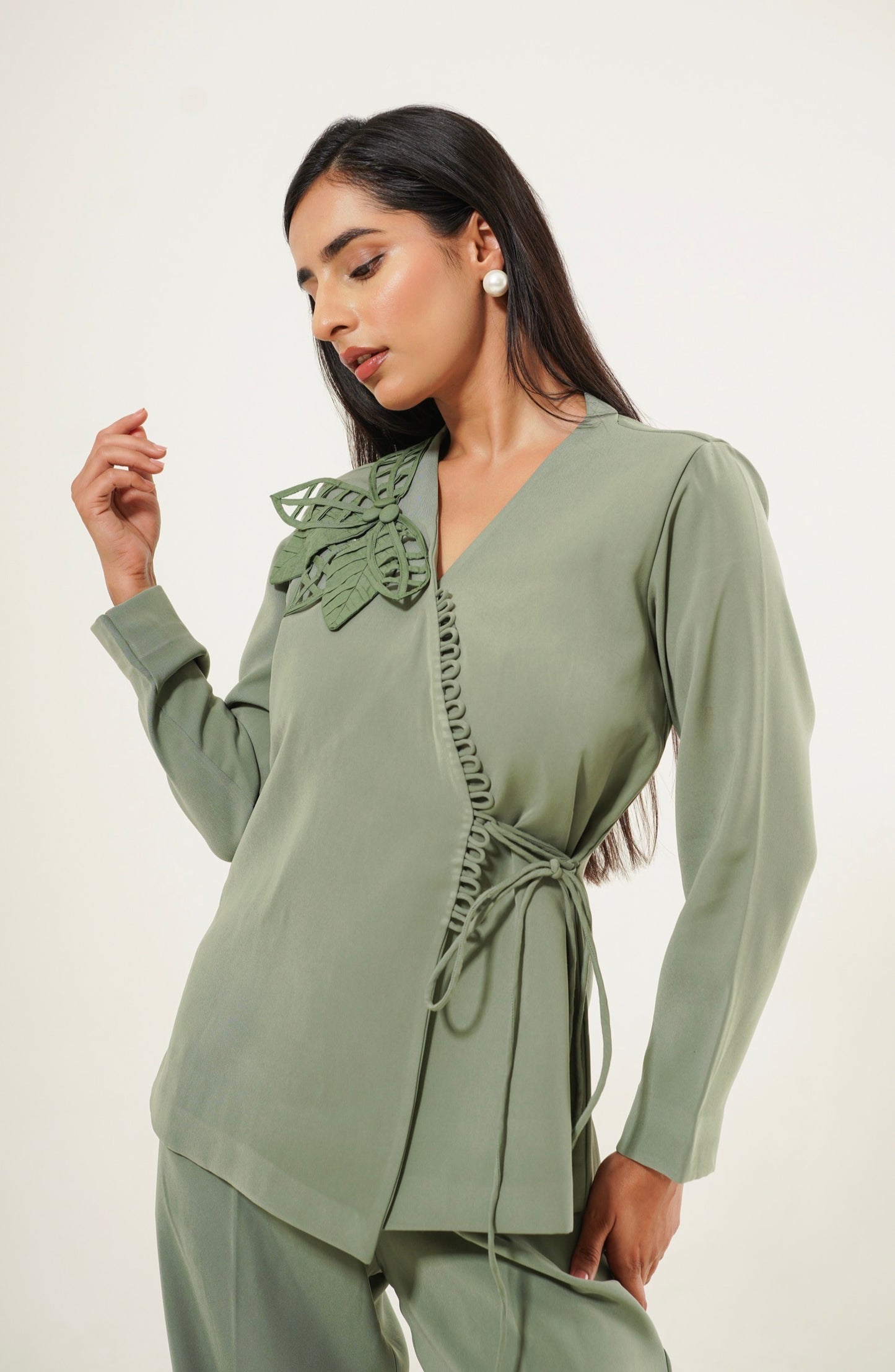 Sage Green Wrap Co-ord Set