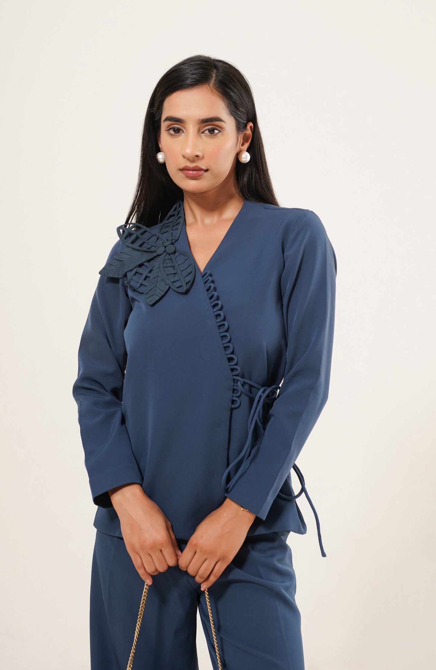 Blue loop Detail Co-ord Set
